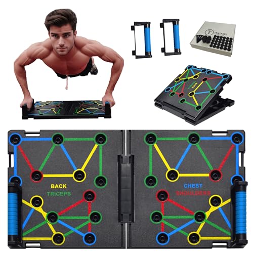 Tesistance Large Push Up Board For Men Women Perfect Push Up Bars For Strength Training Multi Function At Home Workout Equipment Foldable Pushup Handles For Floor Fitness Gifts For Men Women Tesistance Large Push Up Board For Men &Amp; Women, Perfect Push Up Bars For Strength Training, Multi Function At Home Workout Equipment, Foldable Pushup Handles For Floor, Fitness Gifts For Men &Amp; Women