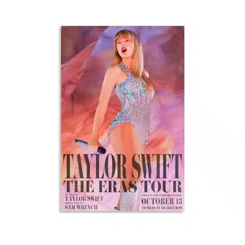 The Eras Tour Poster Taylor World Tour Music Posters Swi Fty Movie Posters Wall Art Paintings Canvas Wall Decor Home Decor Living Room Decor Aesthetic Prints Xinch(Xcm) Unframe Style