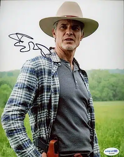 Timothy Olyphant Justified Autograph Signed 'Raylan Givens' Xphoto Acoa
