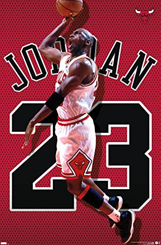 Trends International Michael Jordan Jersey Wall Poster X Unframed Version Trends International Michael Jordan Jersey Wall Poster, X , Unframed Version