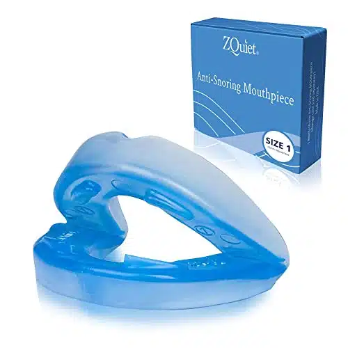 Zquiet, Anti Snoring Mouthpiece, Comfort Size #, Single Refill, Blue, Made In Usa, Bpa Free, Medical Grade Material