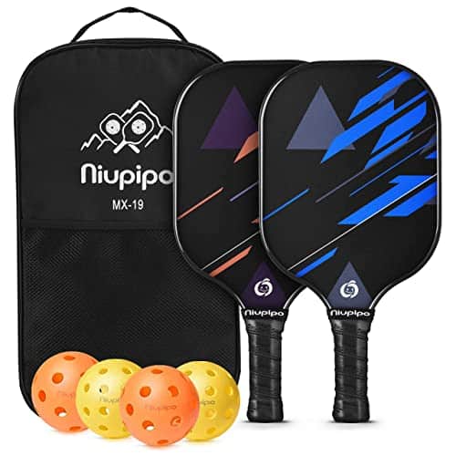 Niupipo Pickleball Paddles Lightweight Pickleball Rackets Wfiberglass Surface Pickleball Set Of Balls And Pickleball Bag Niupipo Pickleball Paddles, Lightweight Pickleball Rackets Wfiberglass Surface, Pickleball Set Of Balls And Pickleball Bag
