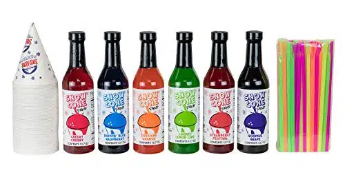 Oz Snow Cone Syrups (Pack Wcupsstraws)