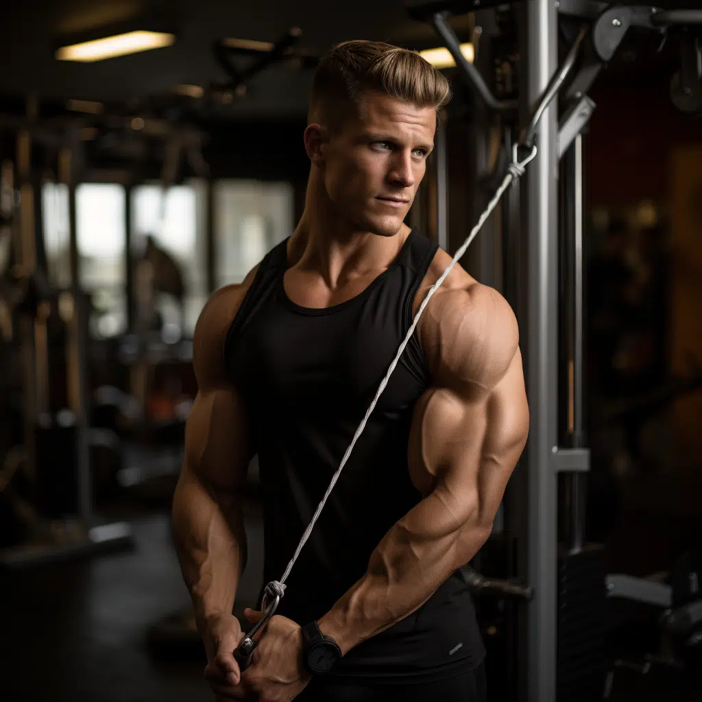 shoulder workout using cable