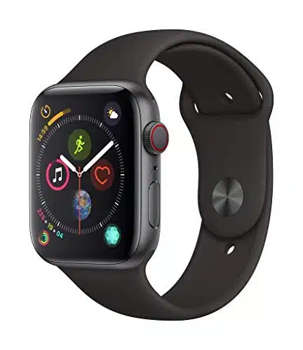Apple Watch Series (Gps + Cellular, M)   Space Black Aluminum Case With Black Sport Band (Renewed)