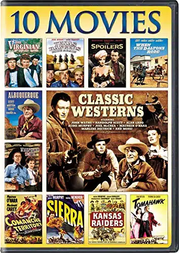 Classic Westerns, Ovie Collection When Daltons Rode  The Virginian  Whispering Smith  The Spoilers  Comanche Territory  Sierra  Kansas Raiders  Tomahawk  Albuquerque  Texas Rangers Ride Again