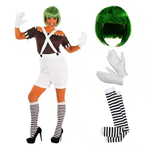 Fun Shack Womens Chocolate Factory Costume, Chocolate Costume Adult, Book Character Halloween Costumes For Women   Xx Large
