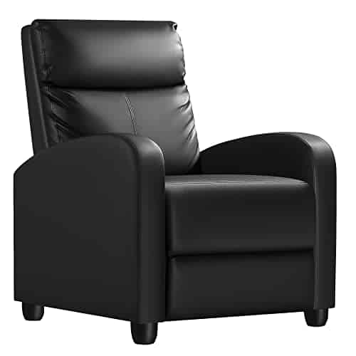 Homall Recliner Chair Recliner Sofa Pu Leather For Adults Recliners Home Theater Seating With Lumbar Support Reclining Sofa Chair For Living Room Black Leather Homall Recliner Chair, Recliner Sofa Pu Leather For Adults, Recliners Home Theater Seating With Lumbar Support, Reclining Sofa Chair For Living Room (Black, Leather)