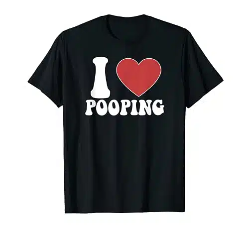 I Heart Pooping Funny T Shirt Valentines Day Gift Meme Kids