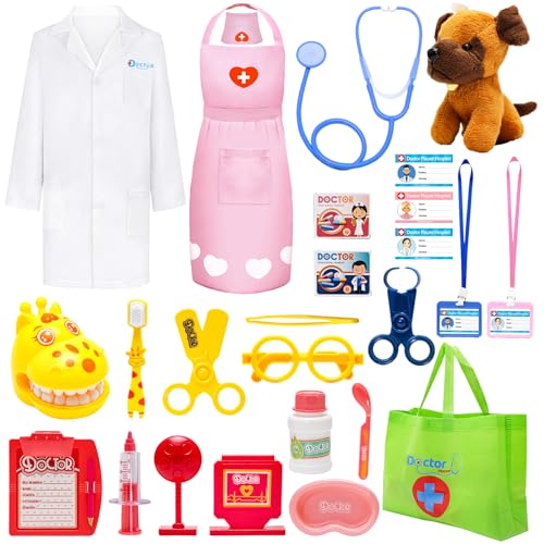 Kids Toysdoctor Kit For Toddlers Pretend Play Christmas Birthday Gift Ideastoys For Year Old Girls Boystoddler Girls Toys Dentist Kit Doctor Nurse Costume For Dress Up And Role Play Kids Toys,Doctor Kit For Toddlers ,Pretend Play Christmas Birthday Gift Ideas,Toys For Year Old Girls Boys,Toddler Girls Toys Dentist Kit Doctor Nurse Costume For Dress Up And Role Play