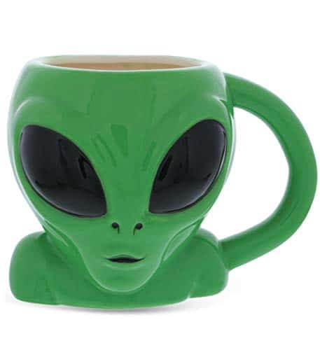 Mugniv Green Alien Cartoon Novelty Mug Ceramic Cute Coffee Mugs &Amp; Tea Cup, Cool &Amp; Unique Ufo Shaped Alien Mug For Coffee Lovers Gifts   Oz.