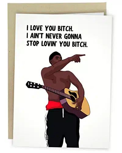Sleazy Greetings Funny Birthday Card For Boyfriend Girlfriend  Funny Valentine'S Day Anniversary Cards For Husband Him Or Her  I Love You Bitch Vine Meme Card