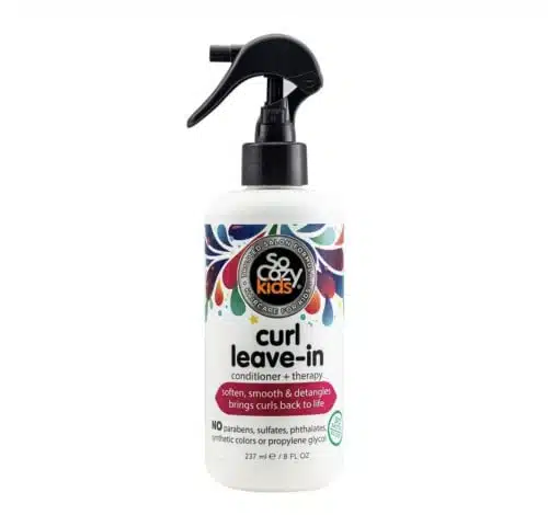 So Cozy Curl Leave In Conditioner Spray   Kids Hair Detangler Spray For Curly Hair   Paraben Free Deep Conditioner &Amp; Detangler Spray For Kids Tangle Free Curls (Fl Oz)