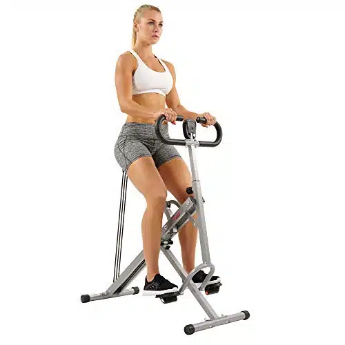 Sunny Health &Amp; Fitness Squat Assist Row N Ride Trainer For Glutes Workout With Online Training Video