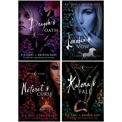 The House Of Night Novellas, Book Collection Dragon'S Oath, Lenobia'S Vow, Neferet'S Curse, Kalona'S Fall