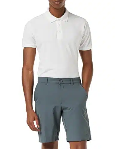 Under Armour Men'S Tech Golf Shorts , Pitch Gray ()Black ,