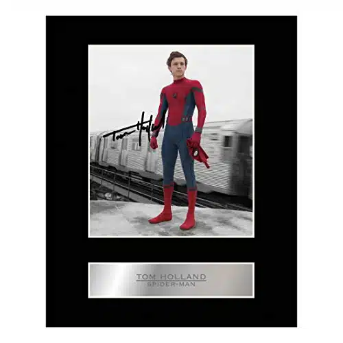 Iconic Pics Tom Holland Signed Mounted Photo Display Spider Man