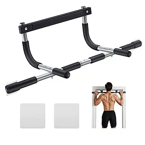 Ally Peaks Pull Up Bar Thickened Steel Pipe Super Heavy Duty Steel Frame Upper Workout Bar Multi Grip Strength For Doorway  Indoor Chin Up Bar Fitness Trainer For Home Gym Por