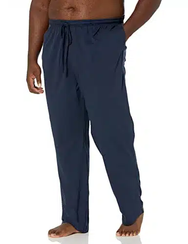 Amazon Essentials Men'S Knit Pajama Pant, Navy, Large