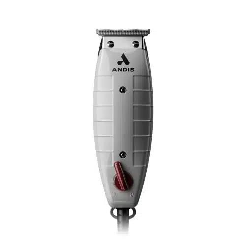 Andis Professional T Outliner Beard &Amp; Hair Trimmer For Men With Carbon Steel T Blade, Bump Free Technology  Corded Electric Beard Trimmer, Gto, Grey