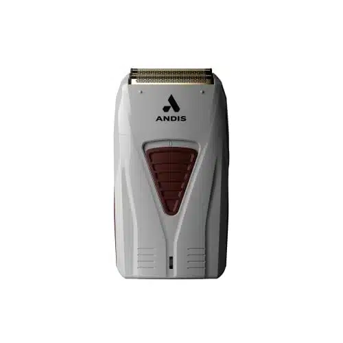 Andis Ts Pro Foil Lithium Titanium Foil Shaver, Cordcordless, Smooth Shaving Cordless Shaver With Charger, Gray