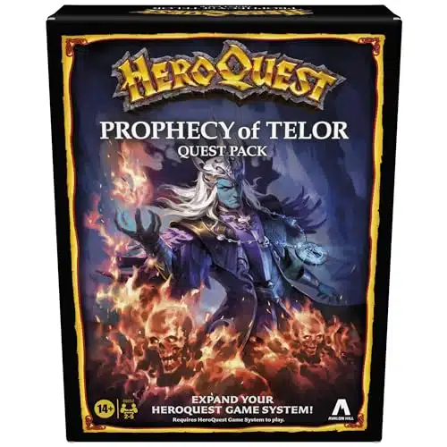 Avalon Hill Heroquest Prophecy Of Telor Quest Pack, Requires Heroquest Game System To Play, Dungeon Crawler Games, Ages +, Players, Strategy Games