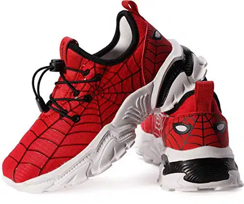 Bronax Red Spider Shoes For Big Boys Comfortable Light Running Athletic Sports Gifts Sneakers Snickers For Little Kids