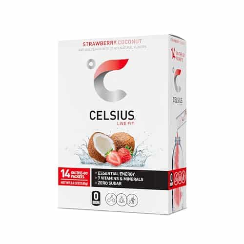 Celsius On The Go Essential Energy Drink Mix Strawberry Coconut Stick Pack Celsius On The Go Essential Energy Drink Mix, Strawberry Coconut (Stick Pack)