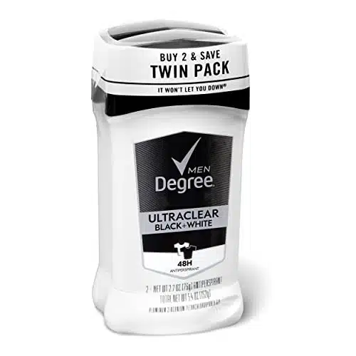 Degree Men Ultraclear Antiperspirant Deodorant Black+White Count Hour Sweat &Amp; Odor Protection Antiperspirant For Men With Motionsense Technology Oz