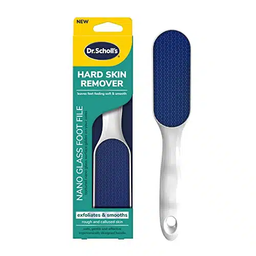 Dr. Scholl'S Hard And Dead Skin Remover Nano Glass Foot File And Callus Remover, Durable Foot Scrubber, Hygienic Pedicure Tool, Long Lasting Foot Buffer, Soft Smooth Feet