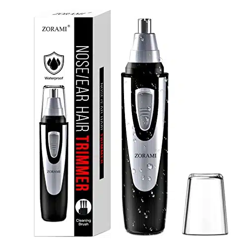 Ear And Nose Hair Trimmer Clipper   Professional Painless Eyebrow &Amp; Facial Hair Trimmer For Men Women, Battery Operated Trimmer With Ipxaterproof, Dual Edge Blades For Easy Cl
