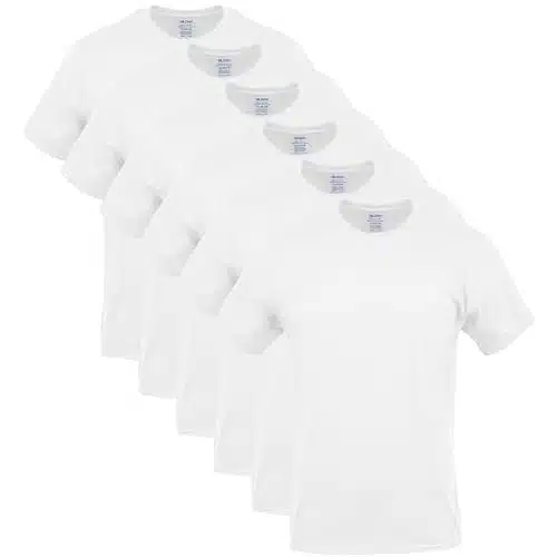 Gildan Men'S Crew T Shirts, Multipack, Style G, White (Pack), X Large