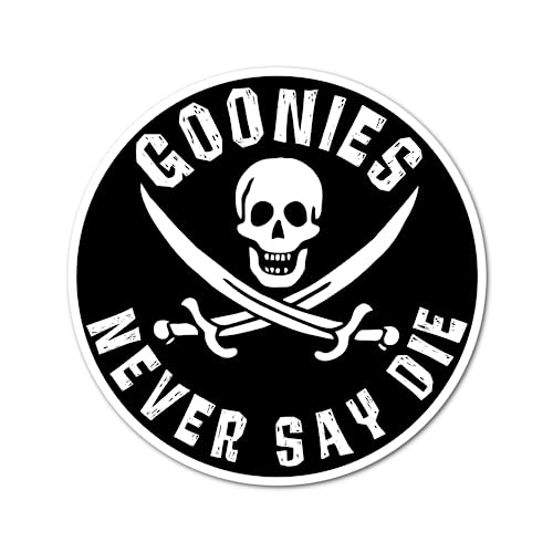 Goonies Never Say Die Classic Family Film Laminated Laptop Sticker Movie Movies Nostalgic Adventure Goonies Never Say Die Classic Family Film Laminated Laptop Sticker Movie Movies Nostalgic Adventure