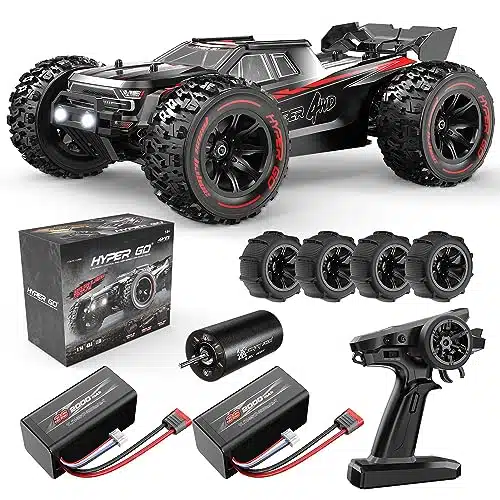 Hyper Go Hb Brushless Rc Cars For Adults Fast Mph, Rc Trucks Wd Offroad Waterproof, Electric Powered High Speed Rc Car, Scary Fast Extreme Rc Truggy With S Battery For Snow Sand