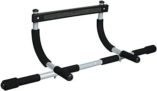 Iron Gym Pull Up Bars   Total Upper Body Workout Bar For Doorway, Adjustable Width Locking, No Screws Portable Door Frame Horizontal Chin Up Bar, Fitness Exercise &Amp; Training E