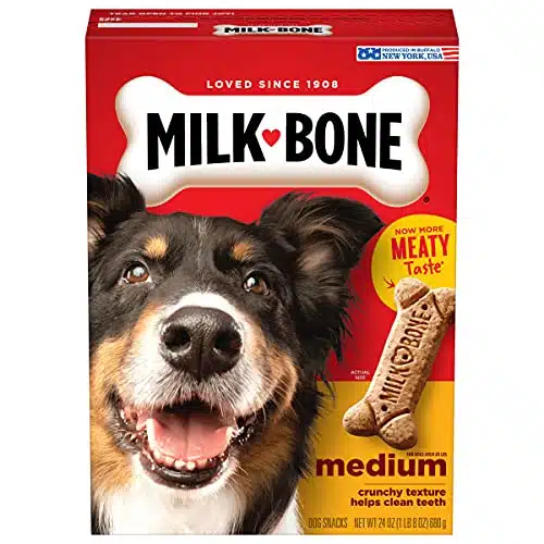 Milk Bone Original Dog Treats Biscuits For Medium Dogs, Ounce (Packaging May Vary)