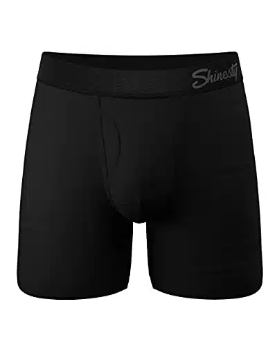 Shinesty Hammock Support Pouch Underwear For Men  Mens Underwear Boxer Briefs With Fly  Us Large Black