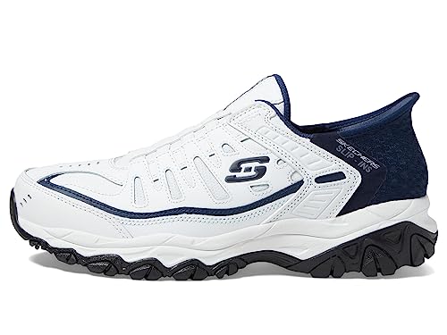 Skechers Mens Afterburn M. Fit Grill Captain Loafer Whitenavy Skechers Men'S Afterburn M. Fit Grill Captain Loafer, Whitenavy,