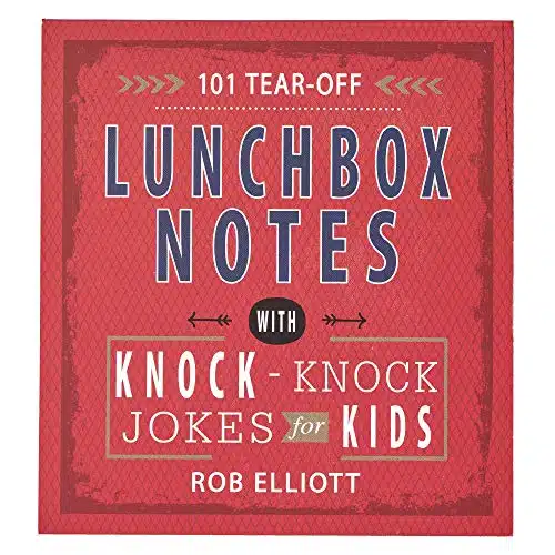 Tear Off Lunchbox Notes With Knock Knock Jokes For Kids, Funny Inspirational Encouragement For Kids, Space To Write Personal Message