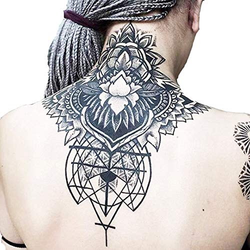 Temporary Floral Tattoos Adults For Women Temporary Neck Long Lasting Temp Realistic Fake Unique Tattoo Mandala Body Flowers Sticker Women Real Looking Fake Tatoos Geometry Temporary Floral Tattoos Adults For Women Temporary Neck Long Lasting Temp Realistic Fake Unique Tattoo Mandala Body Flowers Sticker Women Real Looking Fake Tatoos (Geometry)