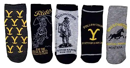 Yellowstone Dutton Ranch Pack Ankle Socks