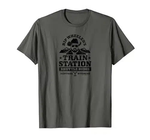 Yellowstone Rip Wheelers Train Station Short Sleeve T Shirt