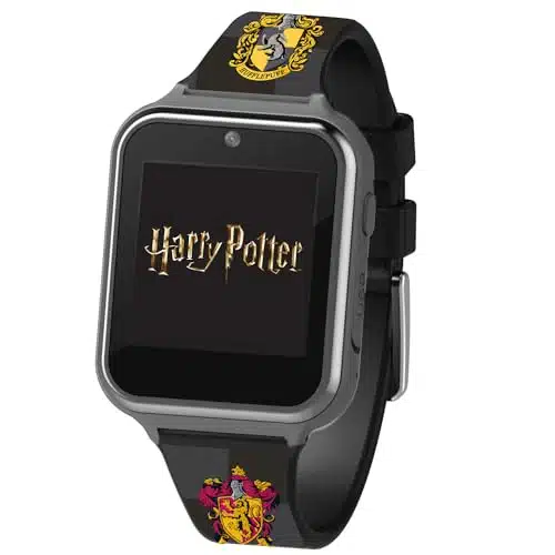 Accutime Harry Potter Educational Learning Touchscreen Kids Smartwatch   Black Strap, Toy   Girls, Boys, Toddlers   Selfie Cam, Games, Alarm, Calculator, Pedometer (Model Hpaz