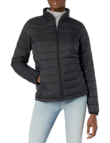 Amazon Essentials Womens Lightweight Long Sleeve Water Resistant Packable Puffer Jacket Available In Plus Size Black X Large Amazon Essentials Women'S Lightweight Long Sleeve Water Resistant Packable Puffer Jacket (Available In Plus Size), Black, X Large