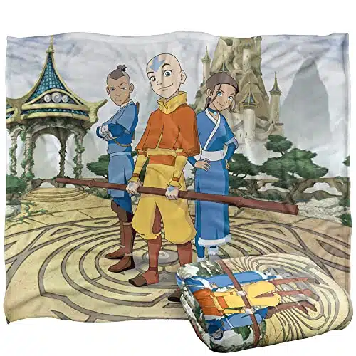 Avatar The Last Airbender Blanket, Xcast Of Characters Silky Touch Super Soft Throw Blanket