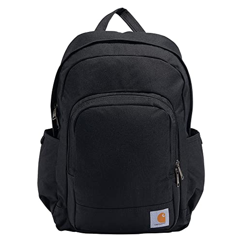 Carhartt L Classic Backpack Durable Water Resistant Pack With Laptop Sleeve Black One Size Carhartt L Classic Backpack, Durable Water Resistant Pack With Laptop Sleeve, Black, One Size