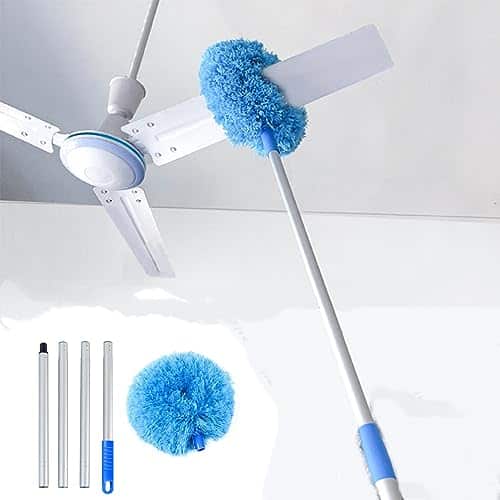 Ceiling Fan Cleaner Duster Fan Duster Microfiber Ceiling Fan Duster With Extension Pole Inches Duster For Cleaning Ceiling Fan High Ceiling Furniture Interior Roof Ceiling Fan Cleaner Duster Fan Duster, Microfiber Ceiling Fan Duster With Extension Pole Inches, Duster For Cleaning Ceiling Fan, High Ceiling, Furniture, Interior Roof