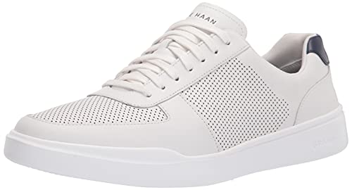 Cole Haan Mens Grand Crosscourt Modern Perforated Sneaker Optic Whitepeacoat Cole Haan Men'S Grand Crosscourt Modern Perforated Sneaker, Optic Whitepeacoat,