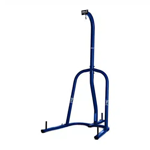 Everlast Pound Capacity Punching Bag Stand Workout Equipment For Kickboxing, Boxing, And Mma Training With Plate Pegs, Blue