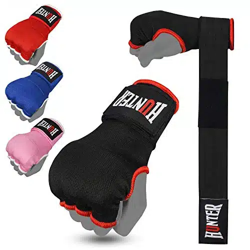 Hunter Gel Padded Inner Gloves With Hand Wraps For Boxing(Set Of )